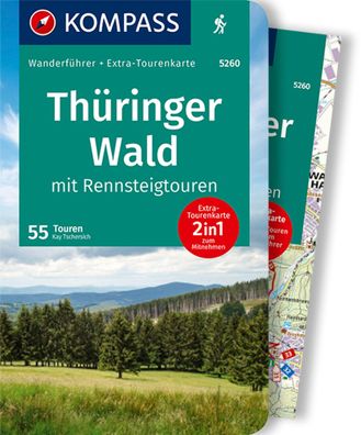 Kompass Wanderf?hrer Th?ringer Wald mit Rennsteigtouren, 55 Touren mit Extr ...