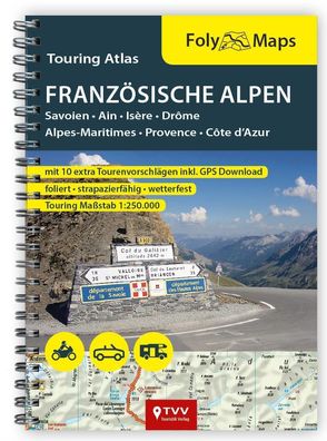 FolyMaps Touringatlas Franz?sische Alpen 1:250.000,