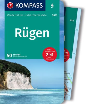 Kompass Wanderf?hrer R?gen, 50 Touren mit Extra-Tourenkarte, Bernhard Pollm ...
