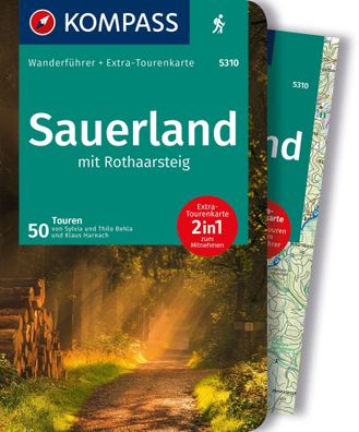 Kompass Wanderf?hrer Sauerland mit Rothaarsteig, 50 Touren mit Extra-Touren ...