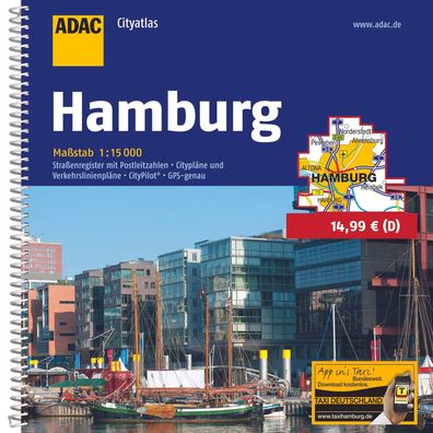 ADAC Cityatlas Hamburg 1:15 000,