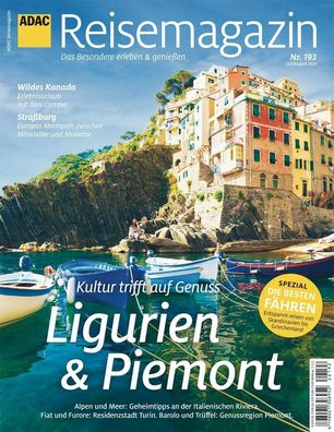 ADAC Reisemagazin mit Titelthema Ligurien und Piemont, Motor Presse Stuttga ...