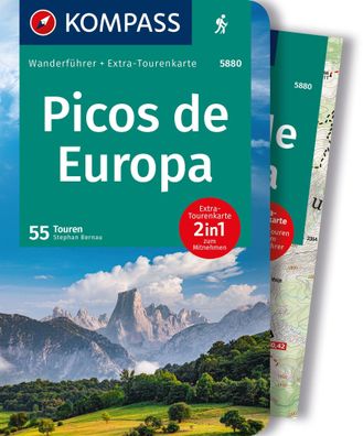 Kompass Wanderf?hrer Picos de Europa, 55 Touren mit Extra-Tourenkarte, Step ...