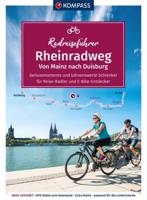 Kompass Radreisef?hrer Rheinradweg von Mainz bis Duisburg, Kompass-karten G ...