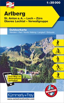 KuF ?sterreich Outdoorkarte 03 Arlberg 1 : 35 000,