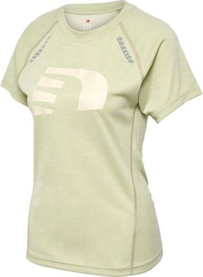 Newline Damen T-Shirt & Top Nwlorlando T-Shirt S/ S Woman Agate Grey Melange-XXL