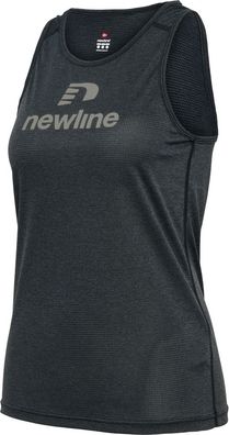 Newline Damen T-Shirt & Top Nwlfontana Singlet Woman Black Melange-XXL