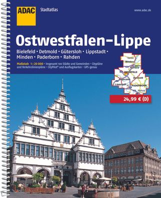 ADAC Stadtatlas Ostwestfalen-Lippe 1:20 000 mit Bielefeld, Detmold, G?tersl ...