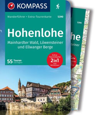 Kompass Wanderf?hrer Hohenlohe, Mainhardter Wald, L?wensteiner und Ellwange ...