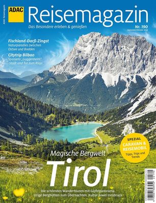 ADAC Reisemagazin mit Titelthema Tirol und Innsbruck,