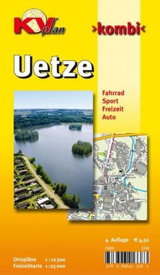 Uetze, KVplan, Radkarte/ Freizeitkarte/ Stadtplan, 1:25.000 / 1:12.500,
