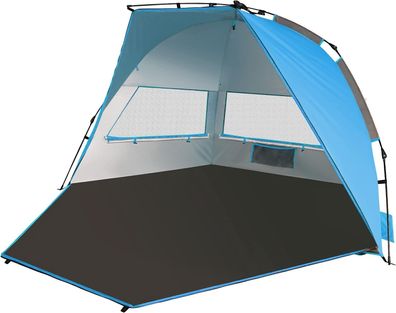 B-Ware: TAGVO Strandmuschel, UV-Schutz Strandzelt, Tragbare Pop-Up Zelte, Unters
