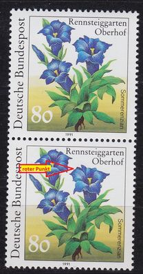 Germany BUND [1991] MiNr 1507 F18 I 2er ( * */ mnh ) [01] Blumen Plattenfehler