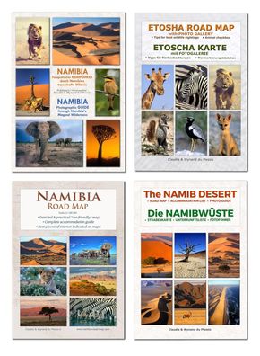 Das komplette Kartenset Namibia Plus (4-teilig), Claudia Du Plessis