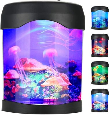 Mini Aquarium Stimmungslicht, tragbare Schreibtischlampen, mit Farbwechsel
