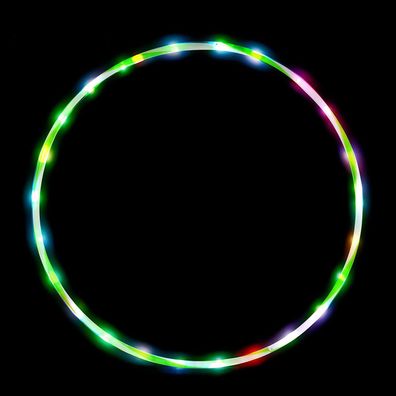 LED Fitness Hula Hoop, Leuchtende Hula Hoops für Kinder & Erwachsene, 10 Farben