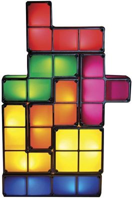 Stapelbare LED Tischleuchte – Retro Tetrislampe von GOODS + Gadgets