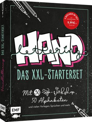 Handlettering: Das XXL-Starterset - Dein Anf?nger-Set mit 2 B?chern im Bund ...