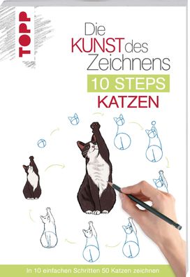 Die Kunst des Zeichnens 10 Steps - Katzen, Justine Lecouffe