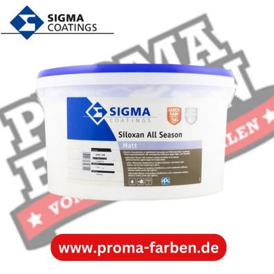 SIGMA Siloxan Fassadenfarbe All Season 12,5l weiss matt