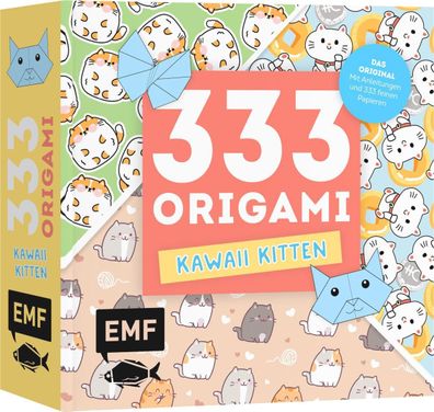333 Origami - Kawaii Kitten - Niedliche Papiere falten f?r Katzen-Fans,