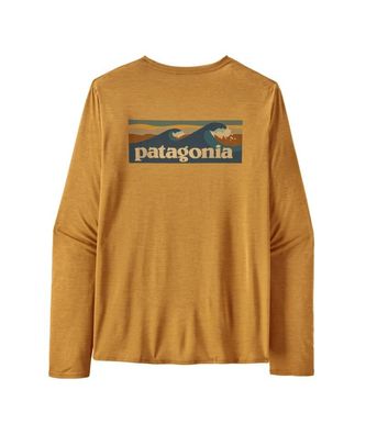 Patagonia Longsleeve Shirt Lyrca Cap Cool Daily Graphic Shirt boardshort logo: ...