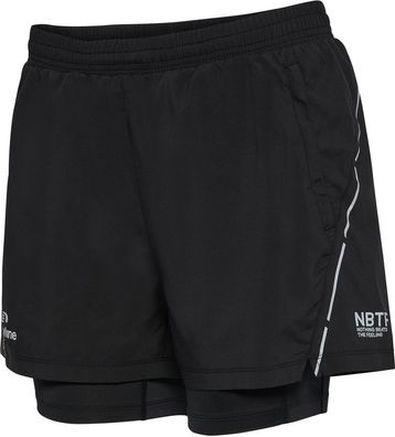 Newline Damen Shorts Nwlfast 2In1 Zip Pocket Shorts W Black-XXL