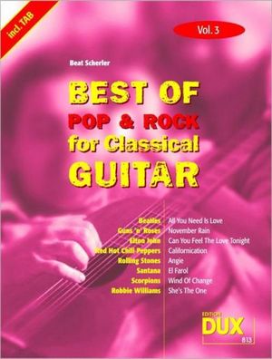 Best of Pop & Rock for Classical Guitar Vol. 3, Beat Scherler