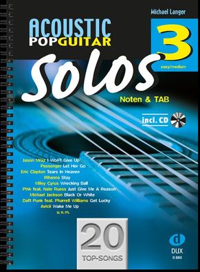 Acoustic Pop Guitar Solos 3, Michael Langer
