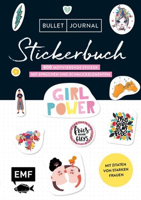 Bullet Journal - Stickerbuch: Girlpower,