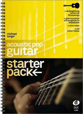Acoustic Pop Guitar Starter Pack, Michael Langer