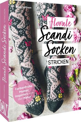 Florale Scandi-Socken stricken, Niina Laitinen