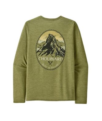 Patagonia Longsleeve Cap Cool Daily Graphic Shirt chouinard crest: buckhorn green ...