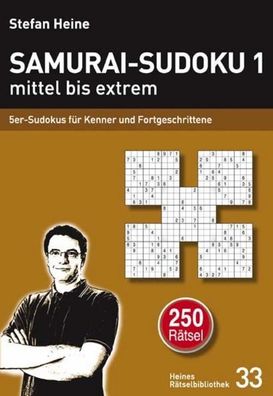 Samurai-Sudoku 1 mittel bis extrem, Stefan Heine