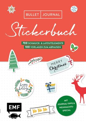 Bullet Journal - Stickerbuch Merry Christmas: 700 weihnachtliche Schmuckele ...