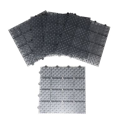 Terrassen- und Balkonfliese, Klickfliese aus Kunststoff, Wegeplatte 11 Stück (1m²)