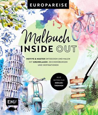 Malbuch Inside Out: Watercolor Europareise,