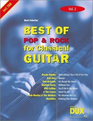 Best Of Pop & Rock for Classical Guitar 2, Beat Scherler