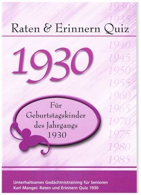 Raten & Erinnern Quiz 1930, Karl Mangei