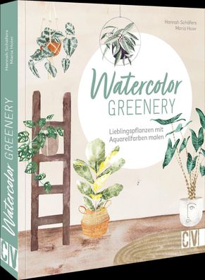 Watercolor greenery, Maria Hoier