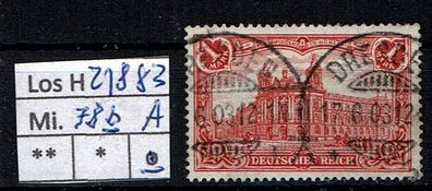 Los H21883: Deutsches Reich Mi. 78 Ab, gest.