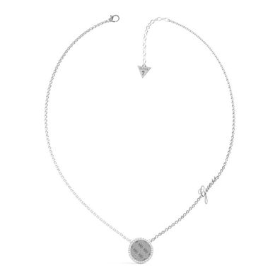 Timeless steel necklace with Round Harmony crystals JUBN01155JWRH