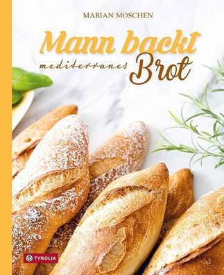 Mann backt mediterranes Brot, Marian Moschen