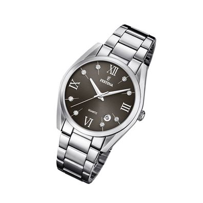 Festina Edelstahl Damen Uhr F16790/ F Armband-Uhr silber Boyfriend UF16790/ F