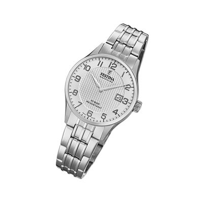Festina Edelstahl Damen Uhr F20006/1 Armband-Uhr silber Swiss Made UF20006/1