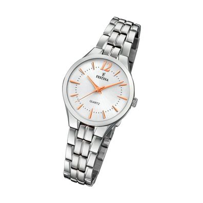 Festina Edelstahl Damen Uhr F20216/1 Armbanduhr silber Mademoiselle UF20216/1