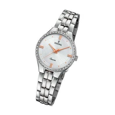 Festina Edelstahl Damen Uhr F20218/1 Armbanduhr silber Mademoiselle UF20218/1