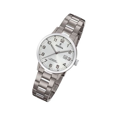 Festina Titan Damen Uhr F20436/1 Analog Armband-Uhr silber Klassik UF20436/1