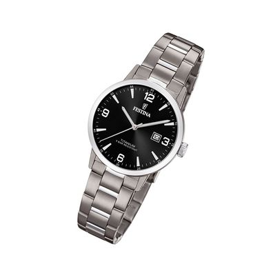 Festina Titan Damen Uhr F20436/3 Analog Armband-Uhr silber Klassik UF20436/3