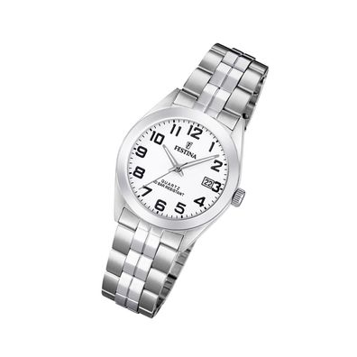 Festina Edelstahl Damen Uhr F20438/1 Armband-Uhr silber Klassik UF20438/1